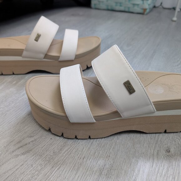 Reef Women's Cream Sandals - Size 9 - Picture 4 of 7